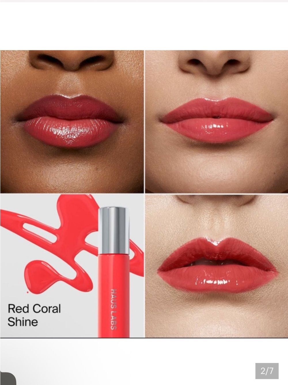 Haus Labs Atomic Shake Cherry Shine Lip Lacquer Viral Discontinued NEW